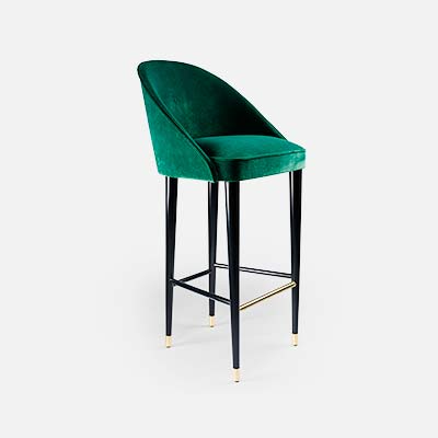 Green Kleber bar stool