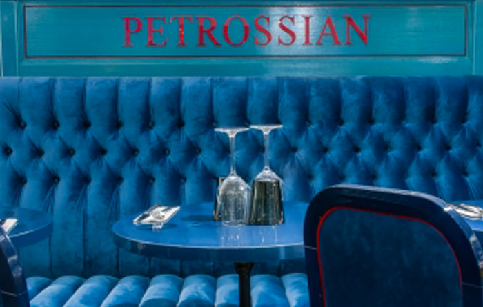 Restaurant furniture for Petrossian in Paris 2
