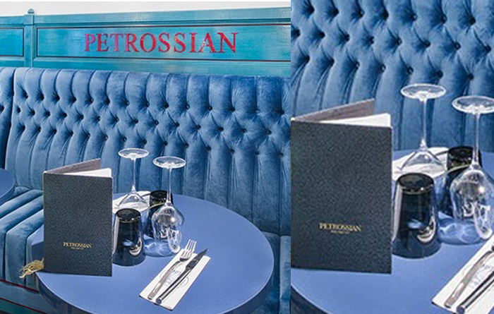Restaurant furniture for Petrossian in Paris 3