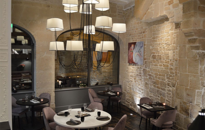Restaurant furniture for A Contre Sens in Caen