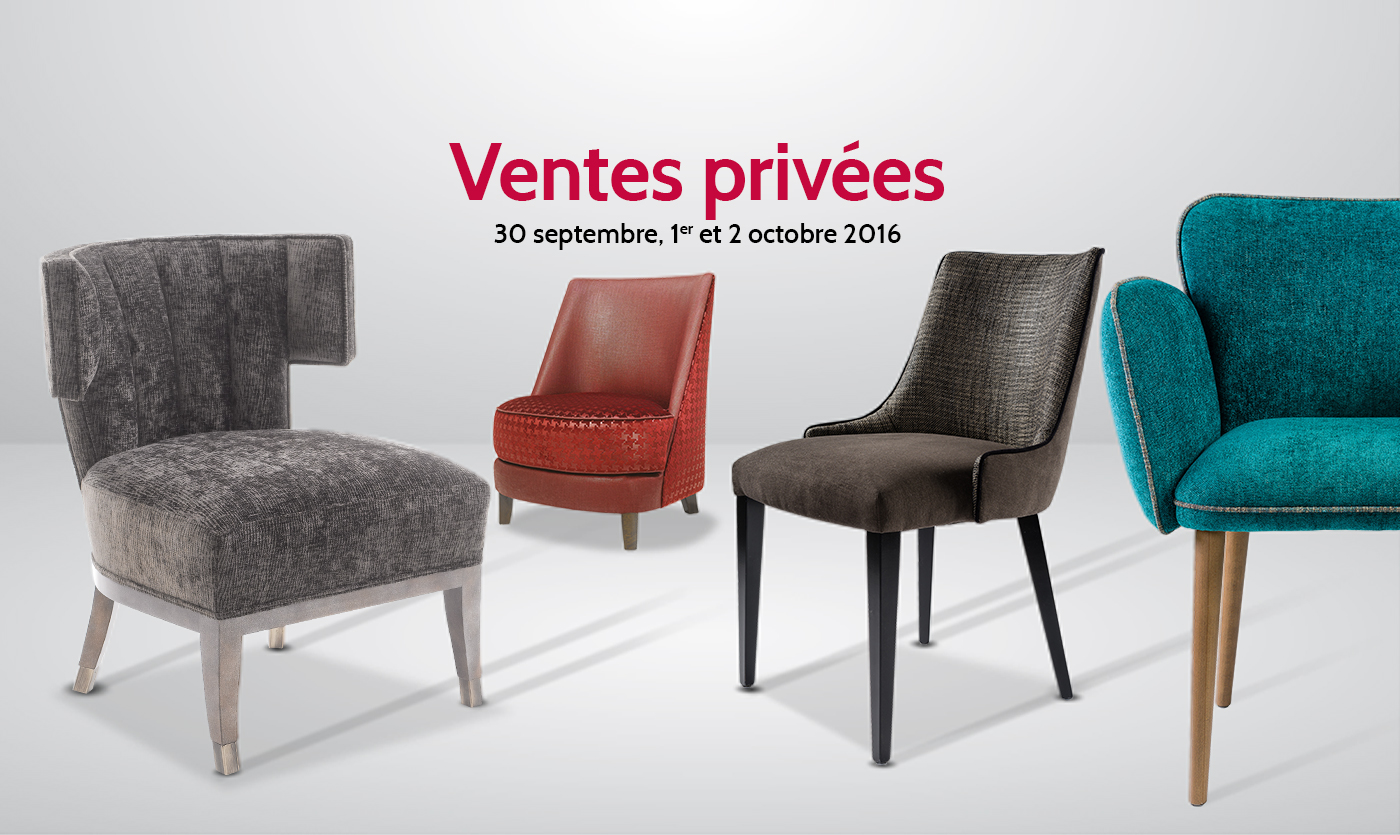 Private sales of Collinet's furniture