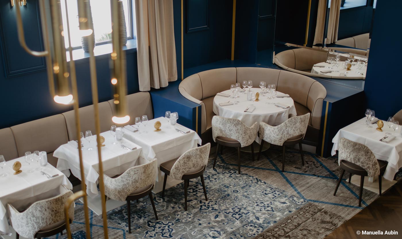 Collinet Furniture for the Restaurant Marius in Pornic
