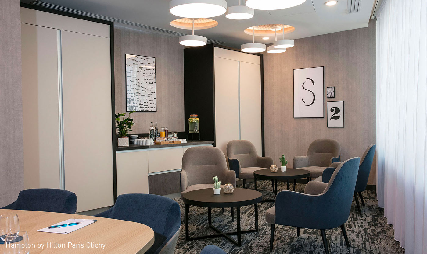 Collinet furniture for the Hampton by Hilton Paris Clichy Hotel 02