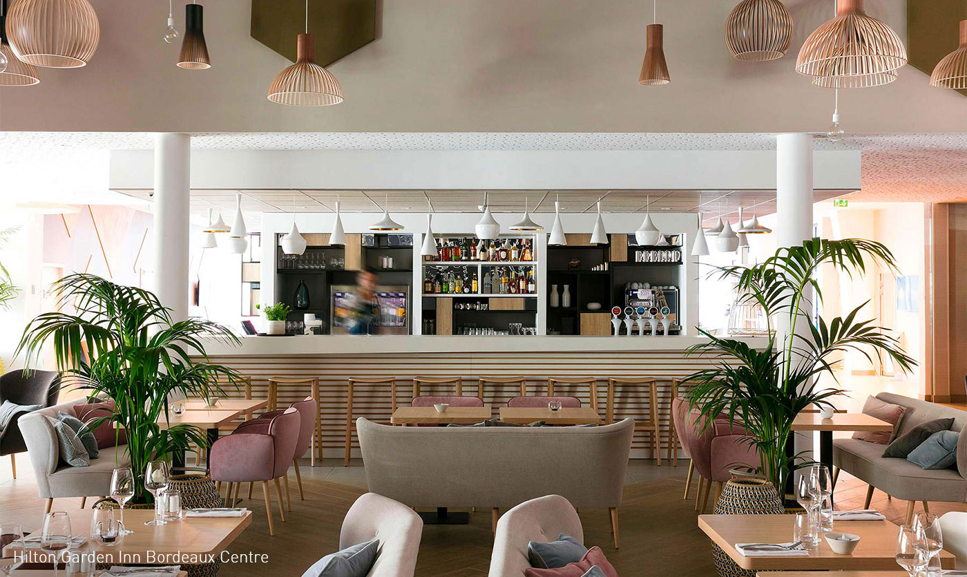 Collinet furniture for the Hilton Garden Inn Bordeaux Centre 02