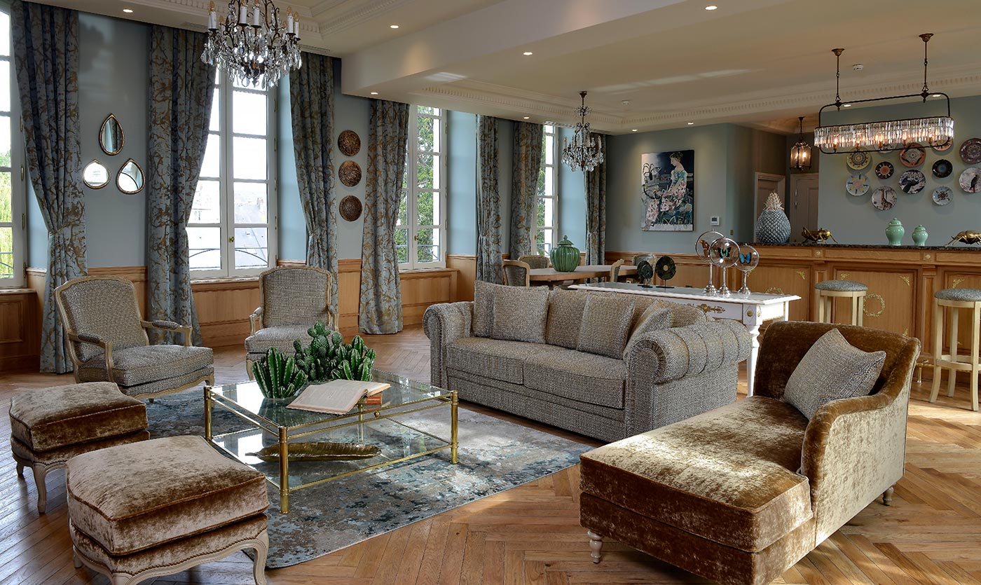 Collinet hotel furniture at the Villa Augustine