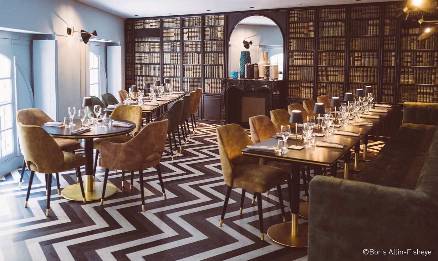 Collinet furniture for the Le Gabriel restaurant in Bordeaux
