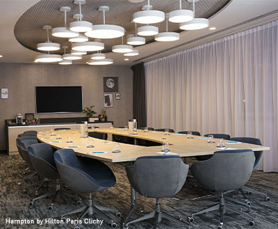 Collinet furniture for the Hampton by Hilton Paris Clichy hotel