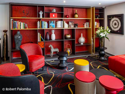 Collinet furniture at the Garrigae Hotel Villa La Florangerie