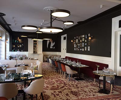 Collinet furniture at the Longemalle Hotel