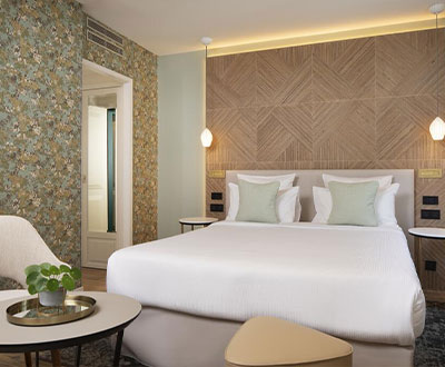 Collinet furniture for the Champs-Elysees hotel in Paris