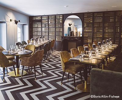 Collinet furniture for the Le Gabriel restaurant in Bordeaux
