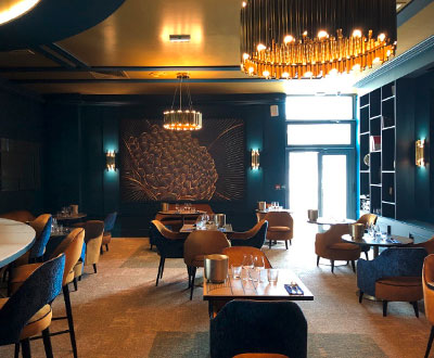 Collinet Furniture for the Restaurant Marius in Pornic
