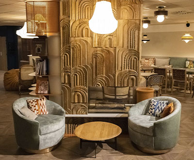 Collinet furniture for the Novotel Suites Nice Airport hotel