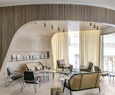 Collinet furniture for the OKKO HOTELS Toulon Centre hotel
