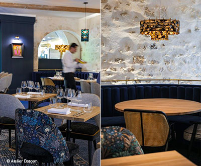 Collinet furniture for the Arco restaurant