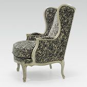 bergere chair Louis XV Oreille