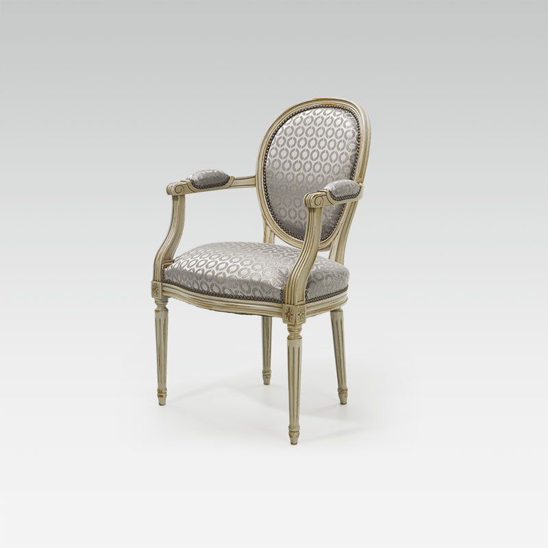 armMedallion Louis XVI chair 1