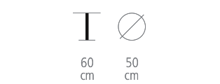 Tripode Pédestal Table size