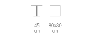 Soho table's size