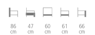 Scala Armchair size