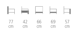 Scala Armchair Size