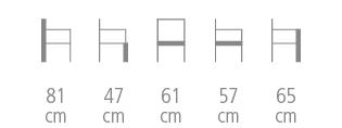 Hotte Bridge chair size