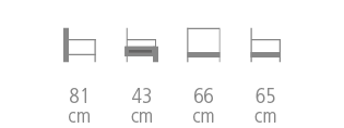 Kleber Armchair size