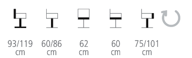 Gayac Bar stool size