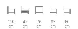 Lyra Armchair size