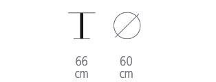 Deco U Pédestal Table size