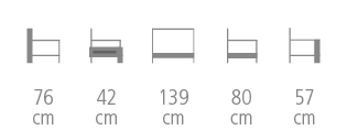 Crosse Sofa size