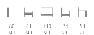 Kan Sofa size