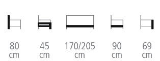 Pondichery Sofa size