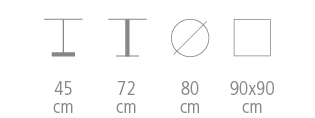 Arky table's size
