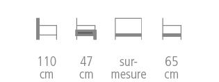 Largo Bench size