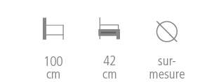 Rotonde II Bench size