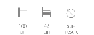 Rotonde Bench size