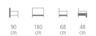 Bombai bench's size