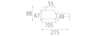 Sara sofa bed size