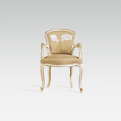 Louis XV armchair white and gold - Louis XV style cabinet