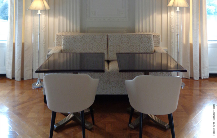 Restaurant furniture for le Château de Ferrières