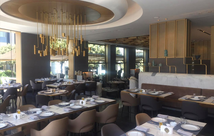 Scala collection by Collinet in the restaurant Seray in Beirut