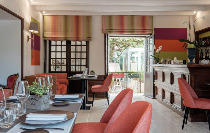 Restaurant furniture in Auberge du Bon Laboureur