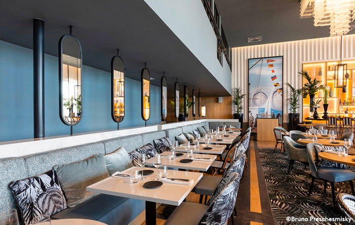 Collinet furniture for the L'Atlantique restaurant Thalazur Hotel in Saint-Jean-de-Luz 04