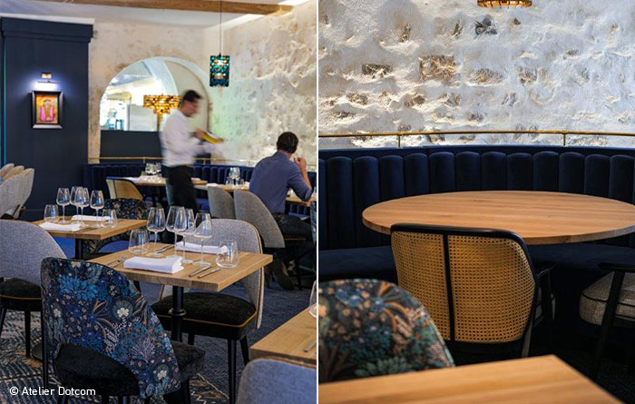 Collinet furniture for the Arco restaurant