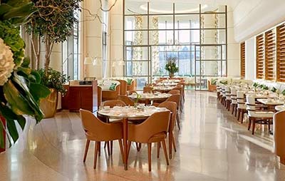 Scala Collection by Collinet in the Waldorf Astoria restaurant