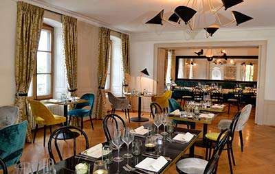 Collinet's furnitures in Brasserie Petit Manoir in Morges