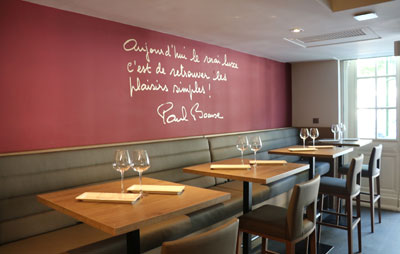 Furniture from the brasserie Le Comptoir de l'Est Paul Bocuse