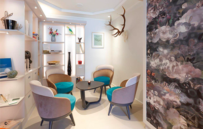 Collinet furniture for Hôtel Gruber in Steinheim