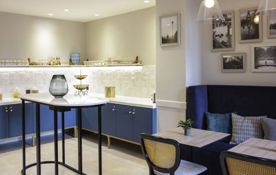 Collinet furniture of Notre Dame Saint-Germain-des-Prés Mercure hotel in Paris